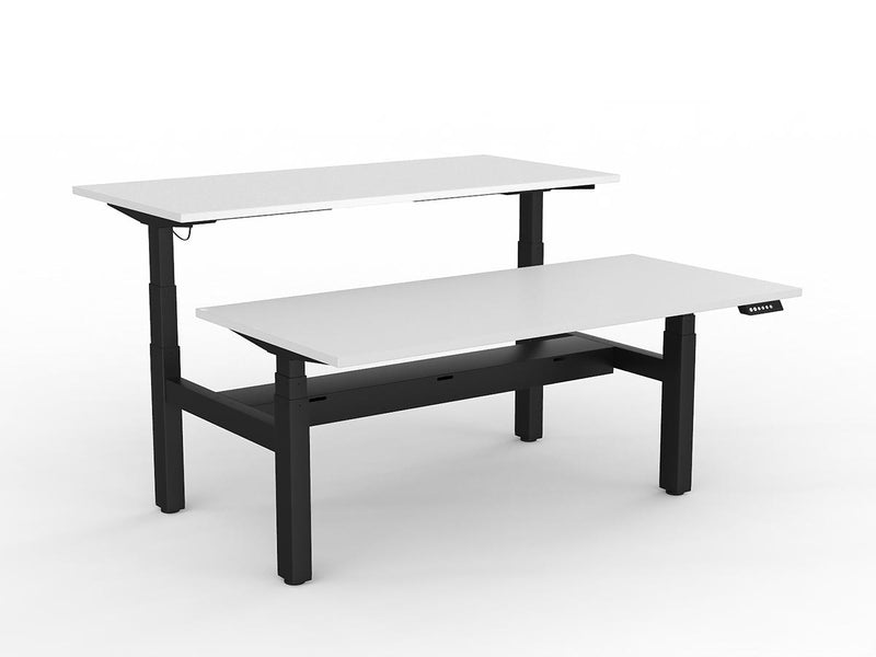 Agile Double Motor Electric Shared Desk With Cable Tray