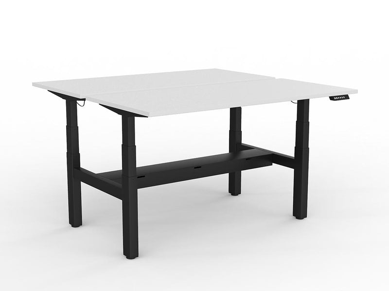 Agile Double Motor Electric Shared Desk With Cable Tray