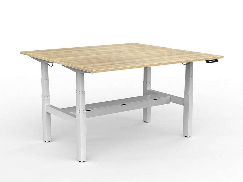 Agile Double Motor Electric Shared Desk With Cable Tray