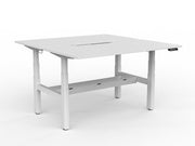 Agile Double Motor Electric Shared Desk With Cable Tray