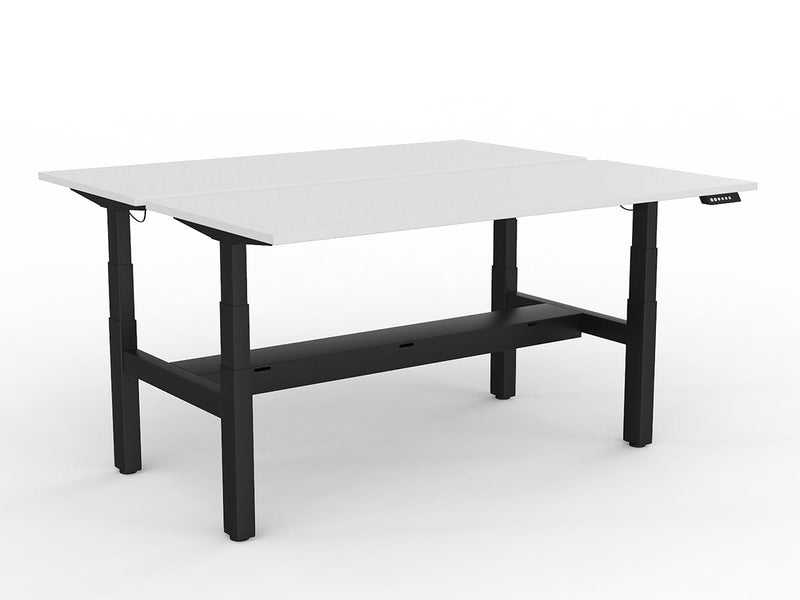 Agile Double Motor Electric Shared Desk With Cable Tray