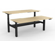 Agile Double Motor Electric Shared Desk With Cable Tray