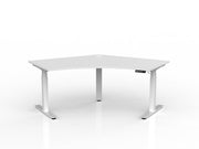 Agile Triple Motor Electric 120º Workstation 1200mmX1200mmX750mm White White Powdercoat