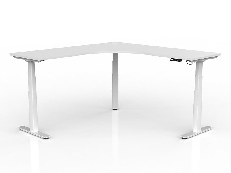 Agile Triple Motor Electric 90º Workstation