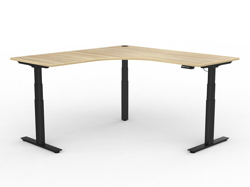 Agile Triple Motor Electric 90º Workstation