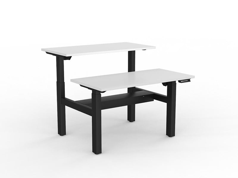 Agile 2-Column Electric Shared Desk With Cable Tray