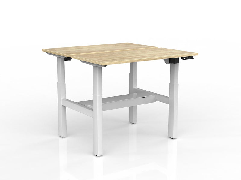 Agile 2-Column Electric Shared Desk With Cable Tray