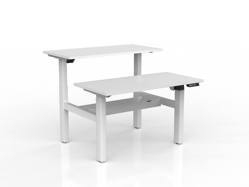 Agile 2-Column Electric Shared Desk With Cable Tray