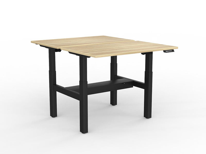 Agile 2-Column Electric Shared Desk With Cable Tray