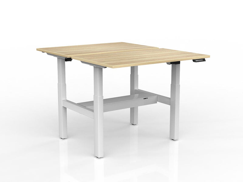 Agile 2-Column Electric Shared Desk With Cable Tray