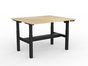 Agile 2-Column Electric Shared Desk With Cable Tray