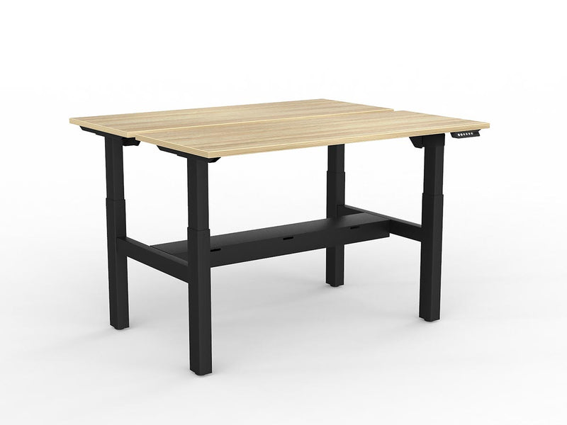 Agile 2-Column Electric Shared Desk With Cable Tray