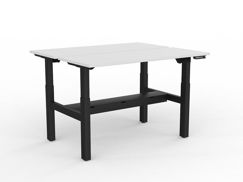 Agile 2-Column Electric Shared Desk With Cable Tray