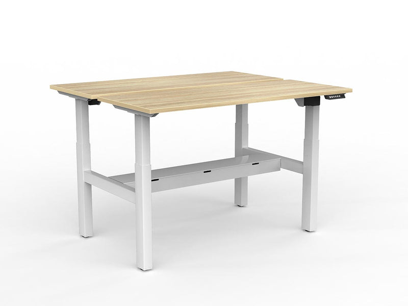 Agile 2-Column Electric Shared Desk With Cable Tray