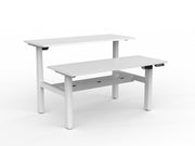 Agile 2-Column Electric Shared Desk With Cable Tray