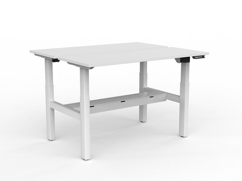 Agile 2-Column Electric Shared Desk With Cable Tray