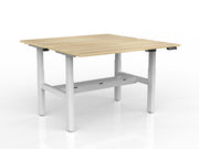 Agile 2-Column Electric Shared Desk With Cable Tray