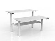 Agile 2-Column Electric Shared Desk With Cable Tray