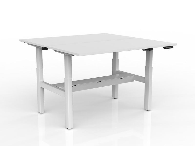 Agile 2-Column Electric Shared Desk With Cable Tray