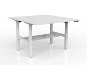Agile 2-Column Electric Shared Desk With Cable Tray