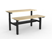 Agile 2-Column Electric Shared Desk With Cable Tray