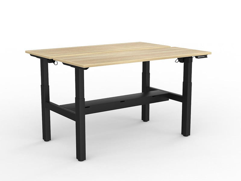 Agile 2-Column Electric Shared Desk With Cable Tray