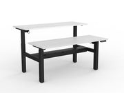 Agile 2-Column Electric Shared Desk With Cable Tray