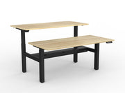 Agile 2-Column Electric Shared Desk With Cable Tray