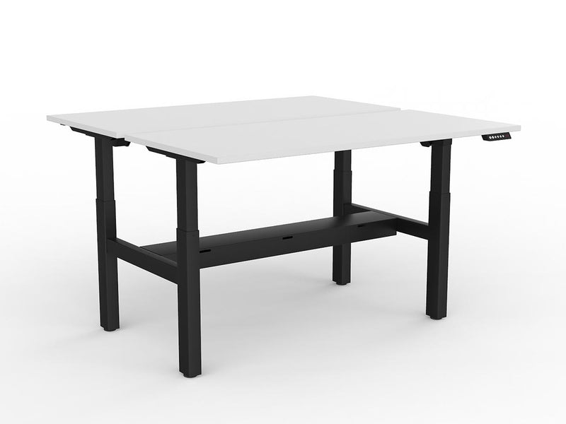 Agile 2-Column Electric Shared Desk With Cable Tray