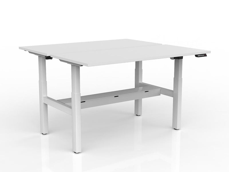 Agile 2-Column Electric Shared Desk With Cable Tray