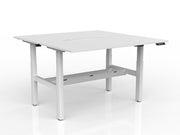 Agile 2-Column Electric Shared Desk With Cable Tray