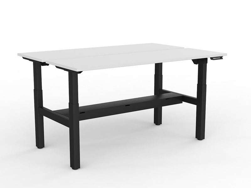 Agile 2-Column Electric Shared Desk With Cable Tray