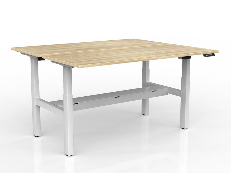 Agile 2-Column Electric Shared Desk With Cable Tray