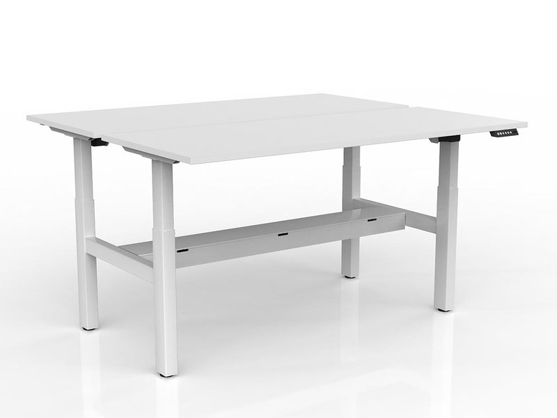 Agile 2-Column Electric Shared Desk With Cable Tray