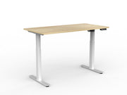 Agile Fixed Height Individual Desk 1200mm x 750mm Natural Oak Black Powdercoat