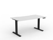 Agile Fixed Height Individual Desk 1200mm x 750mm White White Powdercoat