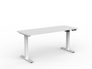 Agile Fixed Height Individual Desk 1500mm x 800mm White White Powdercoat