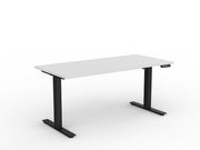 Agile Fixed Height Individual Desk 1600mm x 600mm White White Powdercoat