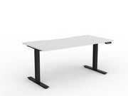 Agile Fixed Height Individual Desk 1600mm x 800mm White White Powdercoat