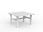 Agile Fixed Height Shared Desk 1200mm x 600mm White White Powdercoat