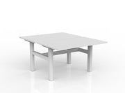 Agile Fixed Height Shared Desk 1200mm x 750mm White White Powdercoat