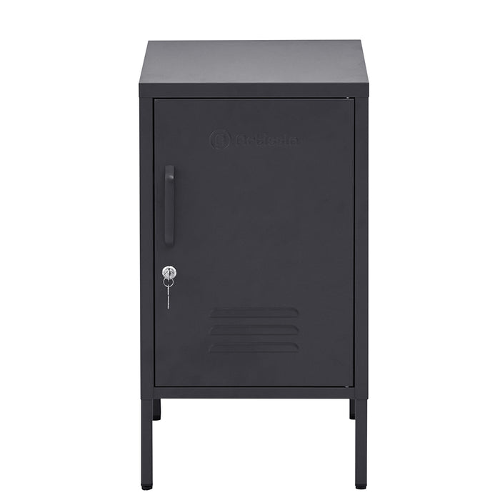 ArtissIn Mini Metal Locker Storage Shelf Organizer Cabinet Bedroom