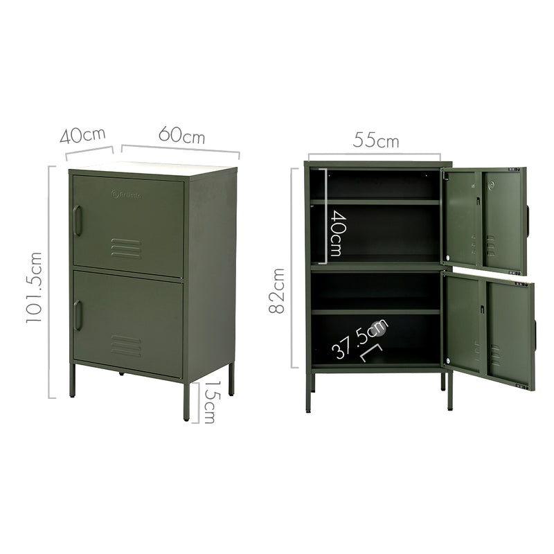 ArtissIn Double Storage Locker Cabinet Shelf Organizer