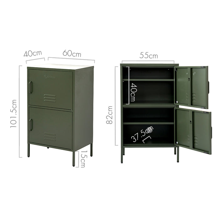 ArtissIn Double Storage Cabinet Shelf Organizer Bedroom