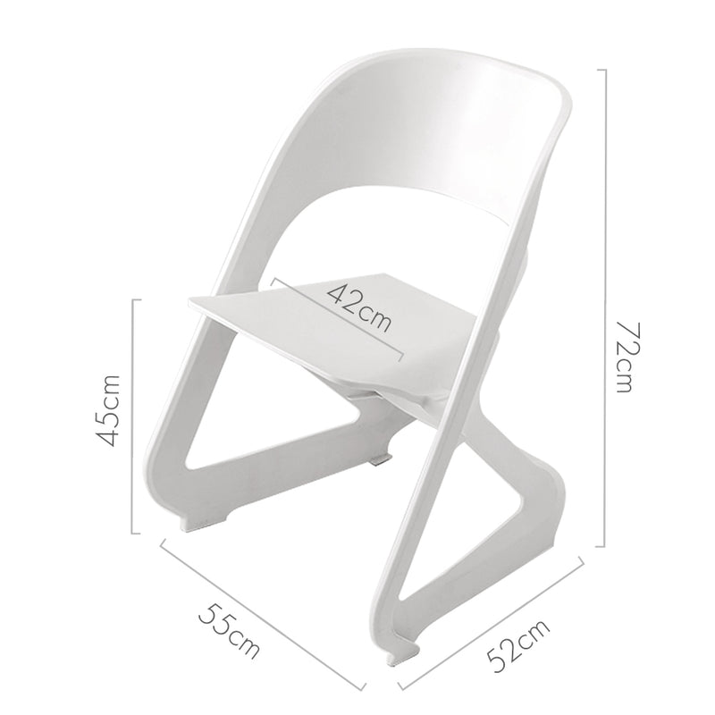 ArtissIn Set of 4 Dining Chairs Office Cafe Lounge Seat Stackable Plastic Leisure Chairs