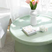 ArtissIn Coffee Table Mushroom Nordic Round Large Side Table 70CM
