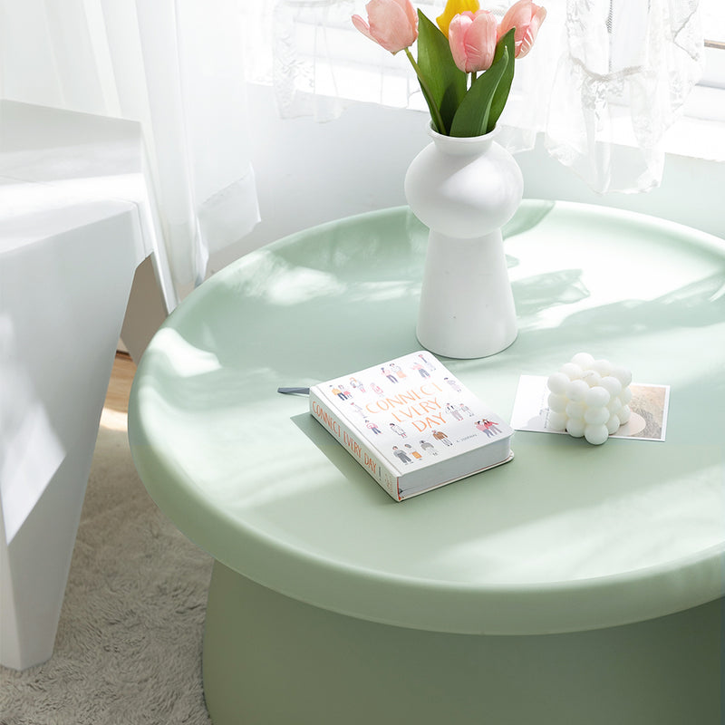 ArtissIn Coffee Table Mushroom Nordic Round Large Side Table 70CM