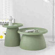 ArtissIn Coffee Table Mushroom Nordic Round Large Side Table 70CM