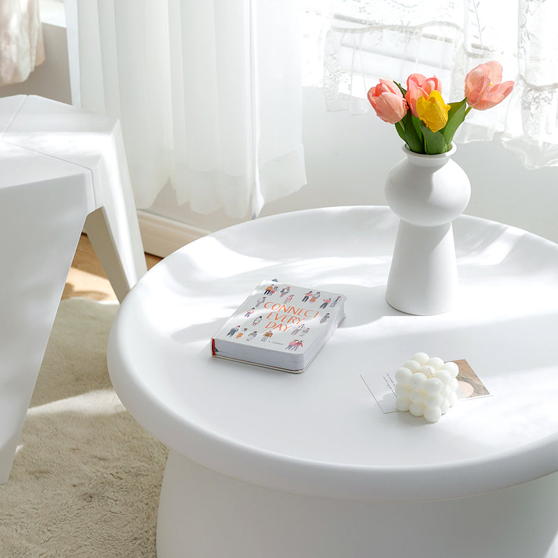 ArtissIn Coffee Table Mushroom Nordic Round Large Side Table 70CM