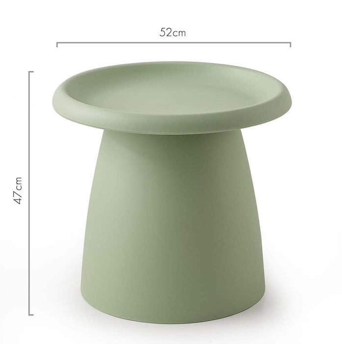 ArtissIn Coffee Table Mushroom Nordic Round Small Side Table 50CM